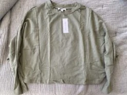 Dominique Reverie Terry Sweatshirt - Vetiver - ReAmour -AGOLDE Style Submission 1649001478866