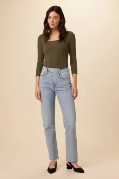 AGOLDE Criss Cross Straight Jean - Dimension -AGOLDE Style TBD Criss Cross Straight Dimension 6