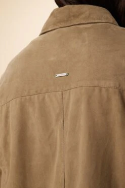 Deadwood Shoreline Suede Jacket - Army Green -AGOLDE Style TBD Shoreline Jacket Army Green 5