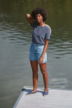 Odilia Washable Silk Blouse - Trieste Dot -AGOLDE Style odilia triestedot 1