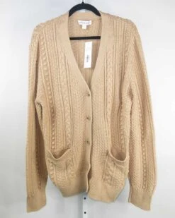 Minka Organic Cotton Cardigan - Tan - ReAmour 13 Minka Organic Cotton Cardigan - Tan - ReAmour -AGOLDE Style recurate submission 27188 3