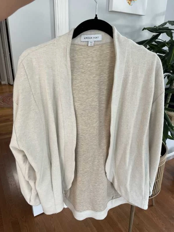 Anna Fleece Cardigan - Oatmeal - ReAmour 5 Anna Fleece Cardigan - Oatmeal - ReAmour - Image 5