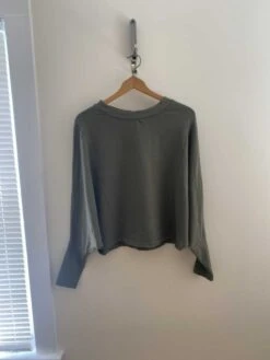 Dominique Reverie Terry Sweatshirt - Vetiver - ReAmour -AGOLDE Style recurate submission 85351