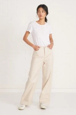 Kowtow Stage Pant -AGOLDE Style stage pant dark natural 040 web
