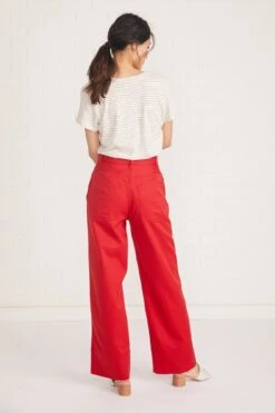 Kowtow Stage Pant -AGOLDE Style stage pant red 045 web