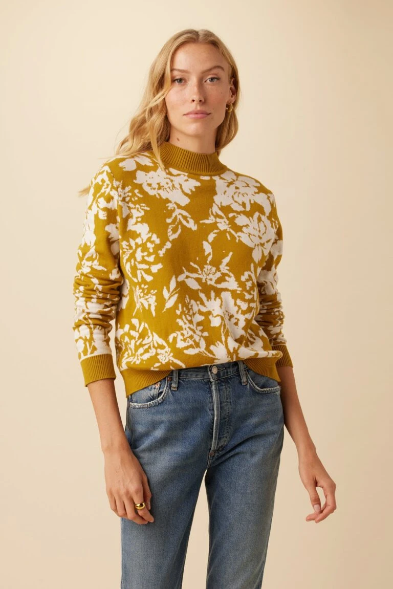 AGOLDE Style -AGOLDE Style 9895 Almira Chartreuse Floral 1 768x1151 1